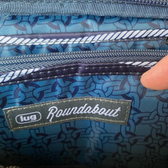 Lug Roundabout 2 Convertible Wallet Crossbody Nautical Navy New - Picture 9 of 16